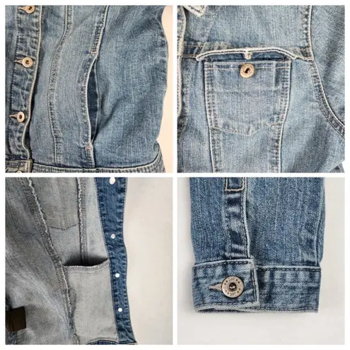 Lee  Misses Denim Jean Jacket Size S Blue
