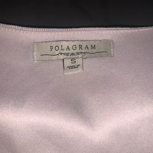 Polagram beige with black Polka dots Wrap Dress V-neck Midi