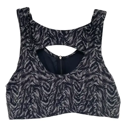 Varley Fay Bra in Dark Mono Zebra