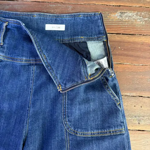 Pilcro and the Letterpress Anthropologie Wide Leg Cropped Jeans ~ Size 26 💛🍄