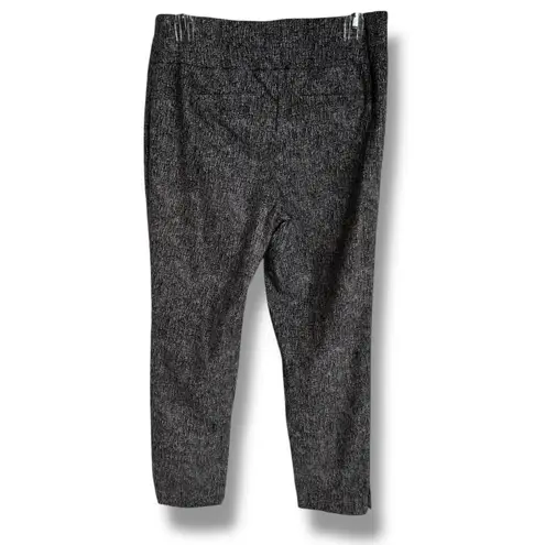 Investments Black & White Pull-On Cropped Pants - Size 6