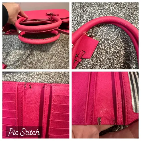 Kate Spade  Cameron street Candace & Stacy wallet pink confetti!
