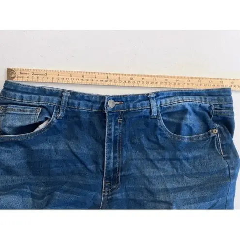 Pink Diamond Jeans Womens 20 Dark Wash Denim Straight Distressed Normcore Y2K Blue Size undefined