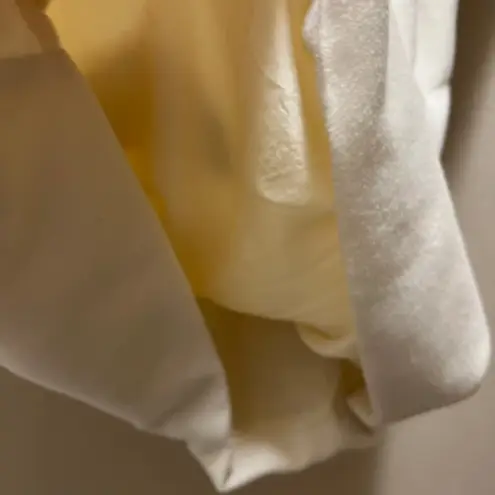 Shimmering Waltz Hoodie Shirt White Fleece Cap Sleeve Pullover Sz XS