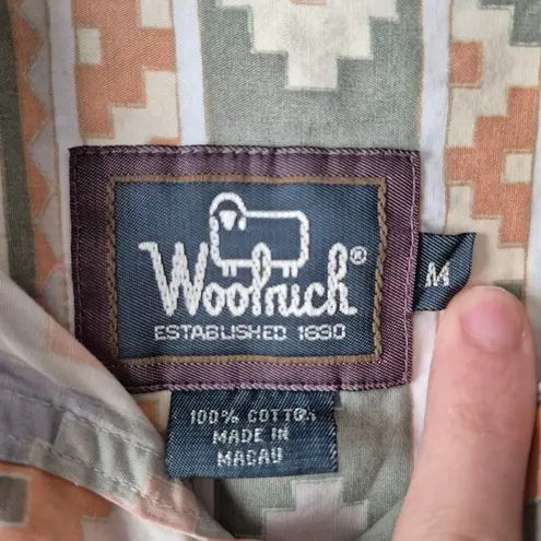Woolrich Women's Native Navajo Style Button-Down Shirt Size Medium