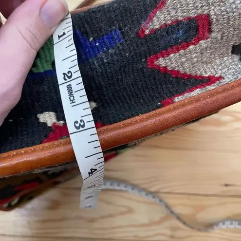 EM MAY Turkish Kilim Wool Handbag Crossbody Messenger Bag Purse Unique Suede Brown