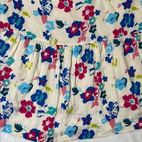 Pepe Jeans floral Ruffled Bishop Sleeve Dress size M
