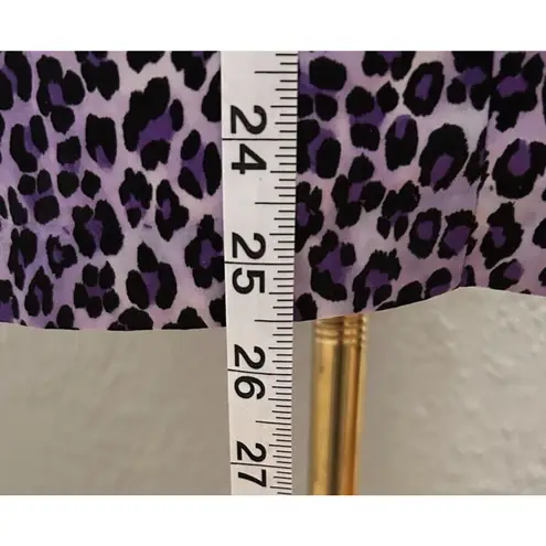 Dana Buchman Dana Bachman Tank Top Purple SZ XL Leopard Retro Y2K Silky coquette embellished