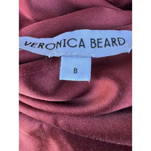 Veronica Beard Sabri Ruched Stretch-silk Satin Midi Dress - Red $1278.00…