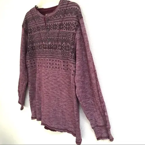 TFG heathered snowflake sweatshirt XL Purple