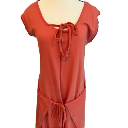 Ethos  French Organic Cotton wrap dress, Size XL, color Saffron. NWT