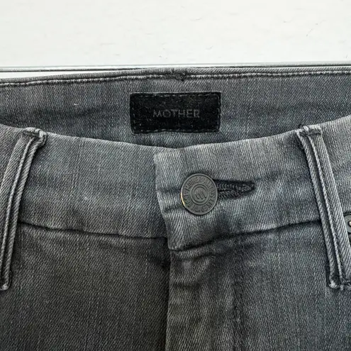 Mother Womens Jeans Size 27 Black Distressed Skinny Street Edgy Casual Cool