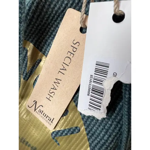 Natural Reflections Hoodie Sweatshirt Medium Nurse Life Thermal Waffle knit NWT