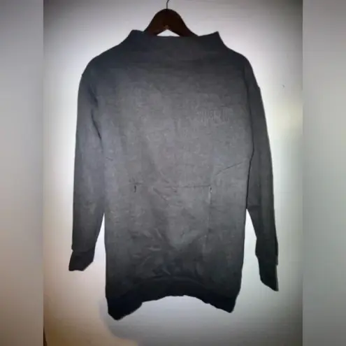 Gymshark Gym-shark Women's‎ Mock Neck Tunic Sweatshirt Gray Pocket so soft athletic small - Image 2