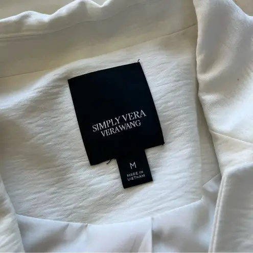 Simply Vera Wang NWT $64 Oversized White Blazer Sz Medium