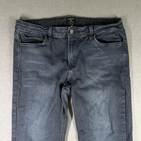 Just Black Jeans Womens 32 Flare Bootcut Stretch Denim Made in USA Classic Blue