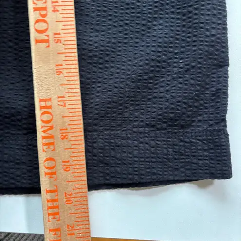 Fresh Produce Skirt Womens Large Black Textured Cotton Blend Drawstring Casual