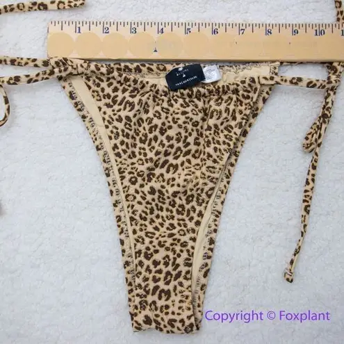 Thrills NEW Free People x mild animal print string bikini bottom, USA S