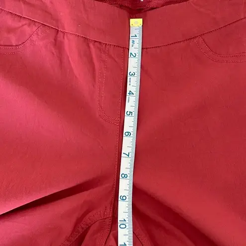Coldwater Creek Women's Pull On Pants Straight Elastic Waistband Red Size 10
