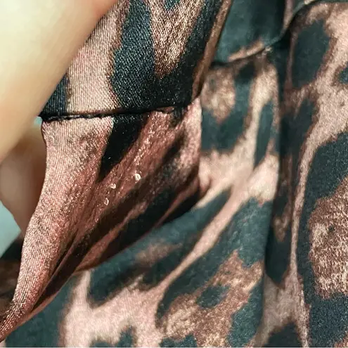 Traffic People Wrap Skirt Leopard Print XL Animal Pattern Playful Funky Flirty Pink