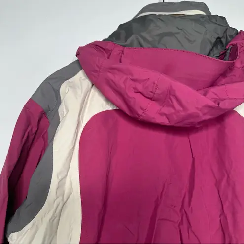 The North Face Hyvent Pink and Gray Ski Jacket Size Large