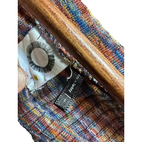 Akemi + Kin Akemi + Kin Womens Multicolor Ribbed Knit Bell Sleeve Top size small - Image 5