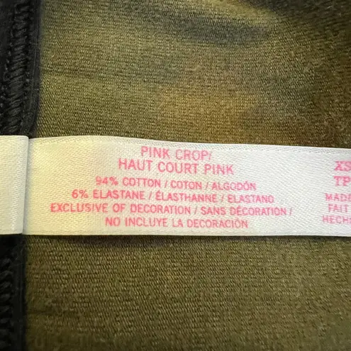 Victoria's Secret Victoria’s Secret PINK (XS AA-B) High Neck Racerback Cropped Tank Sports Bra