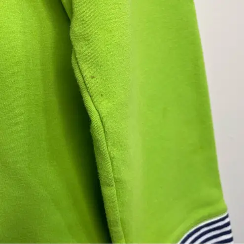 Sag Harbor Women’s Sport Lime Green Sailboat Sweater