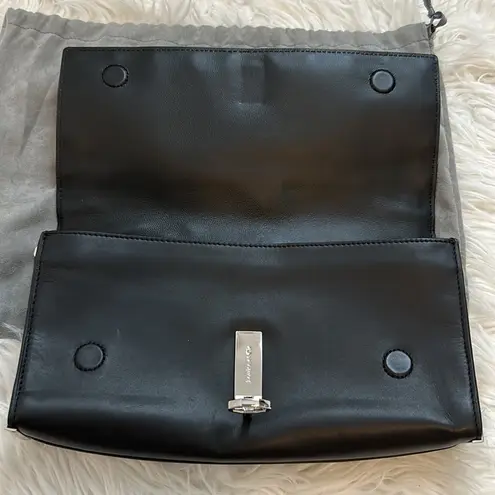 Louise et Cie Black Studded Leather Crossbody Bag