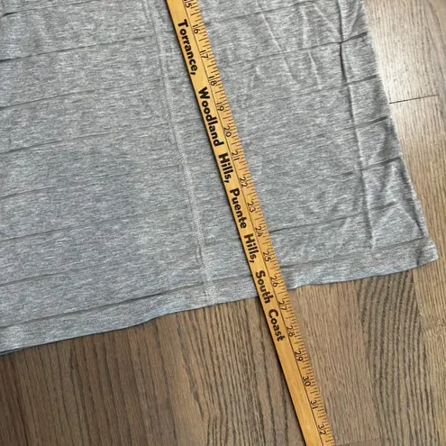 Calvin Klein Jeans Sheer Striped Tee Shirt Women's Size Small Gray S/S Top