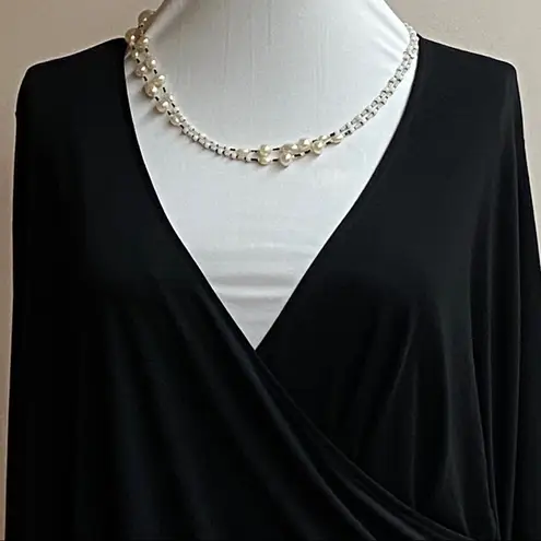 Rachel Roy Black Long Sleeve Blouse