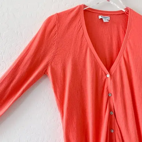 Old Navy  orange button cardigan