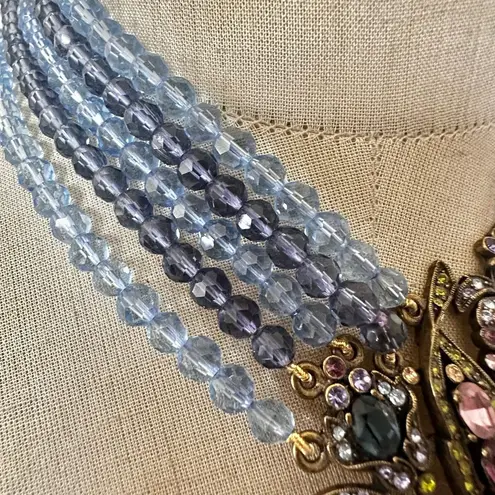 Heidi Daus Floral Bouquet Tassel Necklace