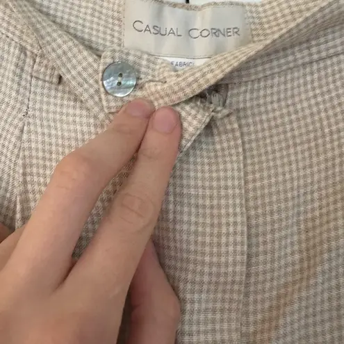 📖 light academia gingham 📖 White Size 10