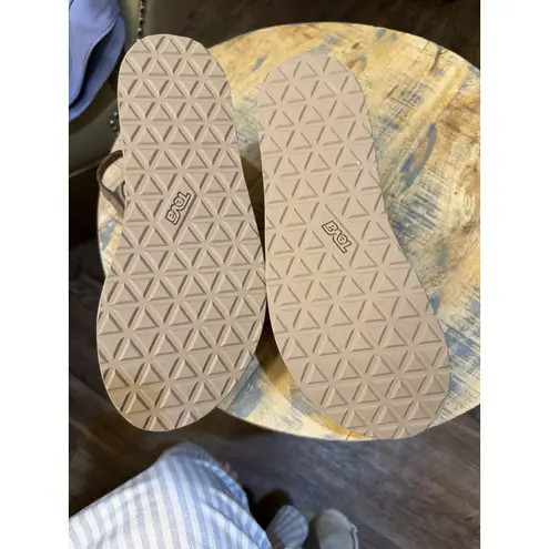 Teva FLATFORM UNIVERSAL INTERWEAVE CARIBOU WEBBING WOMEN'S SANDALS SIZE US 11