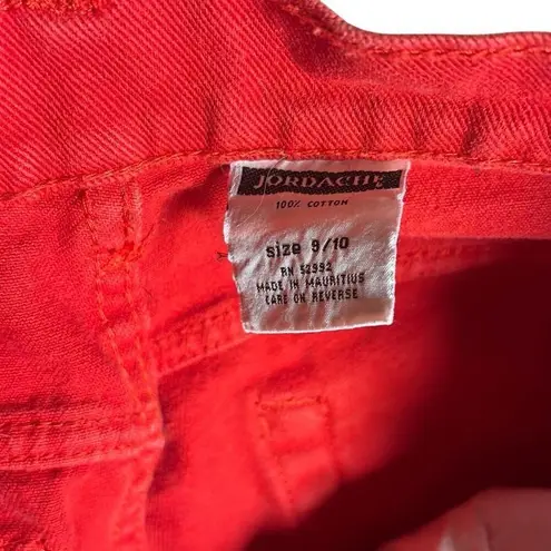 Jordache Vintage Red High Waist Women’s Denim Mom Jeans size 9/10