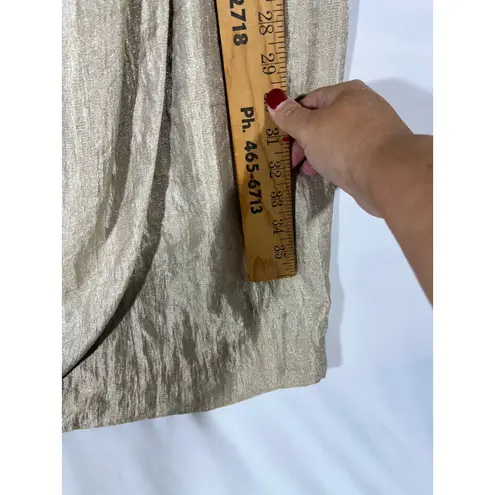 London Style Women Sheath Dress Shimmer Cocktail Party Formal Gold Metallic 16