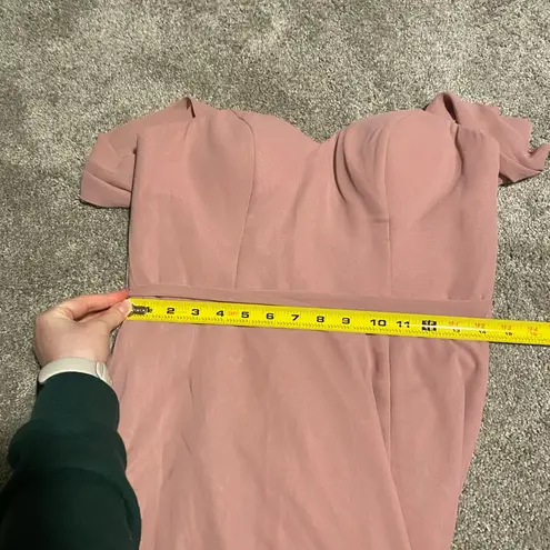 Azazie 💜 Aaron Dusty Pink Bridesmaid Dress with Sweetheart Neckline