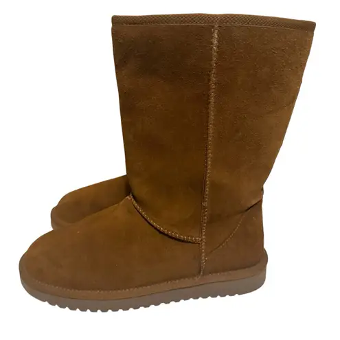 Koolaburra by Ugg Suede Tall Boots Koola Chesnut SZ 8 wide