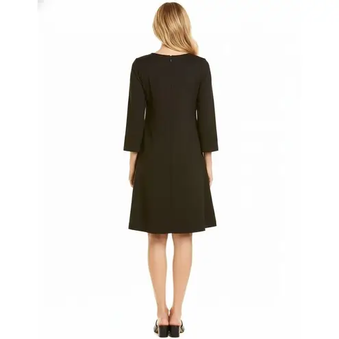 Lafayette 148 NWT New York Shift in Black Lightweight Punto Milano Ponte Dress M