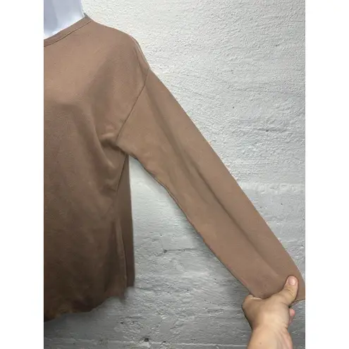 MATTER of DEGREES women’s Light Brown size medium knitted long sleeve shirt