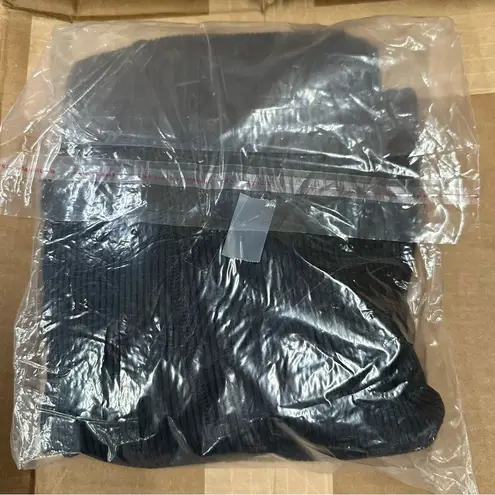 New Gigi C Krizia Black Micro Rib Cutout Tied Jumpsuit Catsuit XL