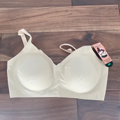 Shapermint Essentials Smoothing Comfort Wireless Bra Nude Size L Tan Size L