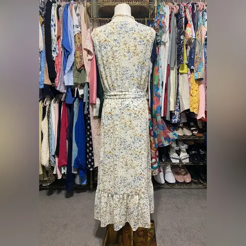 Jane and Delancey Blue and Cream Dress Size Medium