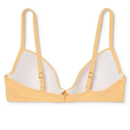 Shade & Shore  Women's Yellow Light Lift Front Tie Bikini Top Size 36C NWT