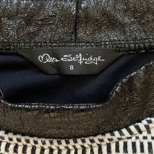 Miss Selfridge black/ white sleeveless knit dress sz 4