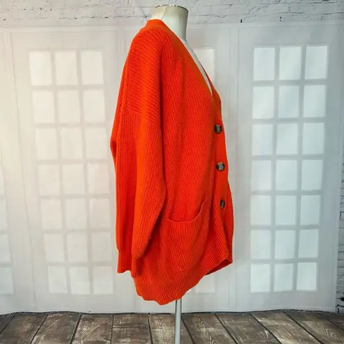 Aerie  Orange Soft & Cozy Oversized Cardigan Size M