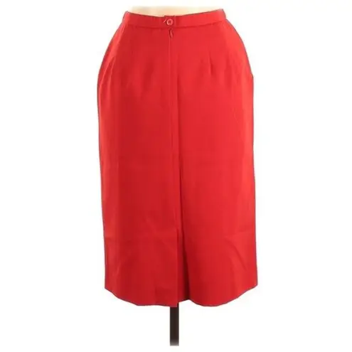 Pendleton Vintage  Pencil Skirt Red High Waist Knee Length Career Size 6