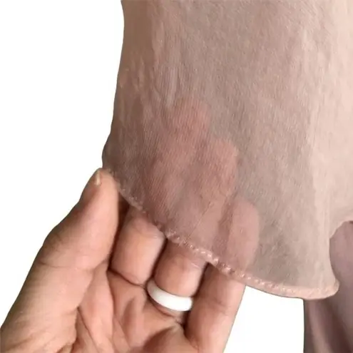 Dress the Population Diana Gown Size Small Blush Side Slit Cold Shoulder New