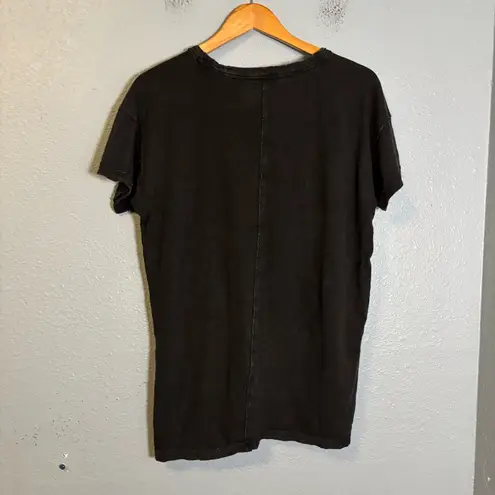 Pilcro Anthropologie Perfect Oversized T-Shirt Carbon Grey Black Size XS Boho